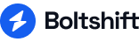 Boltshift logo with lightning bolt icon and black text